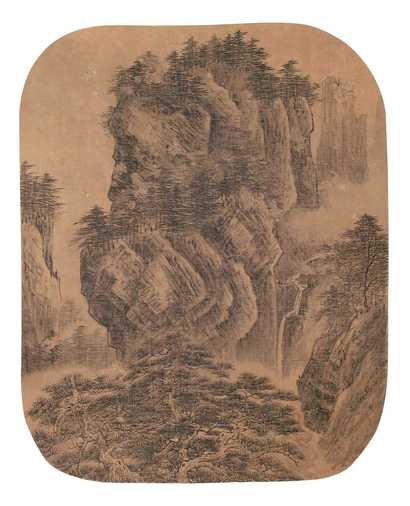 佚名 山水 镜心